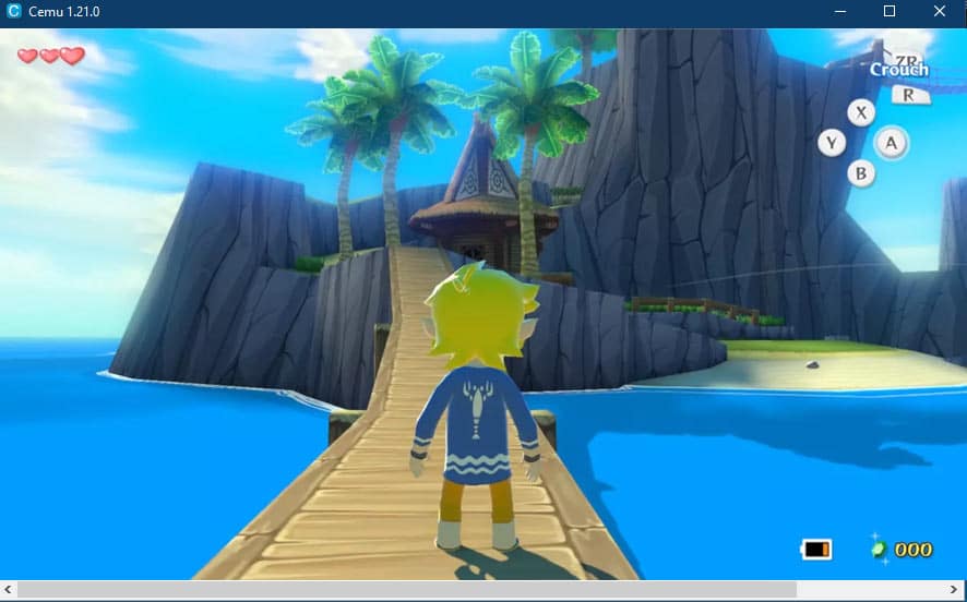 Cemu emulator running