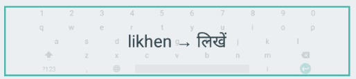 Indic Keyboard Transliteration