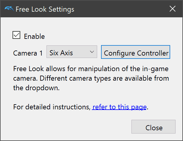 free look configuration in dolphin emulator