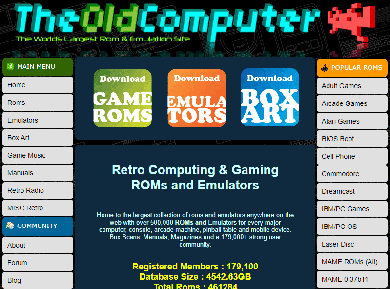oldcomputer rom website