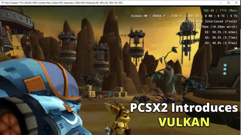 PCSX2 introduces Vulkan