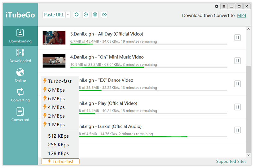 Downlaod videos faster with iTubeGo on Windows 11