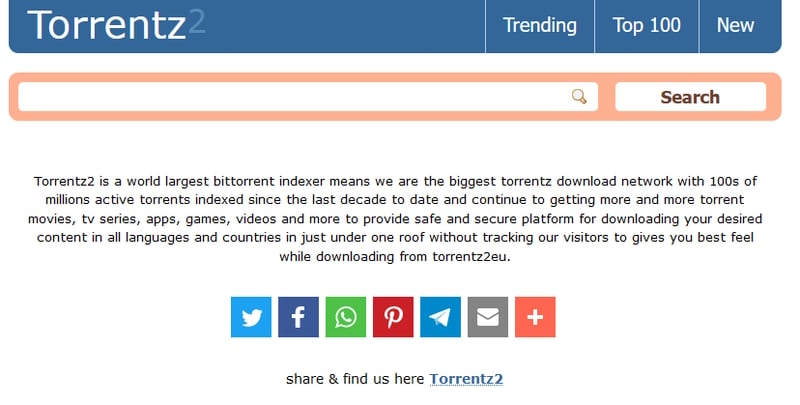 top torrent search engine