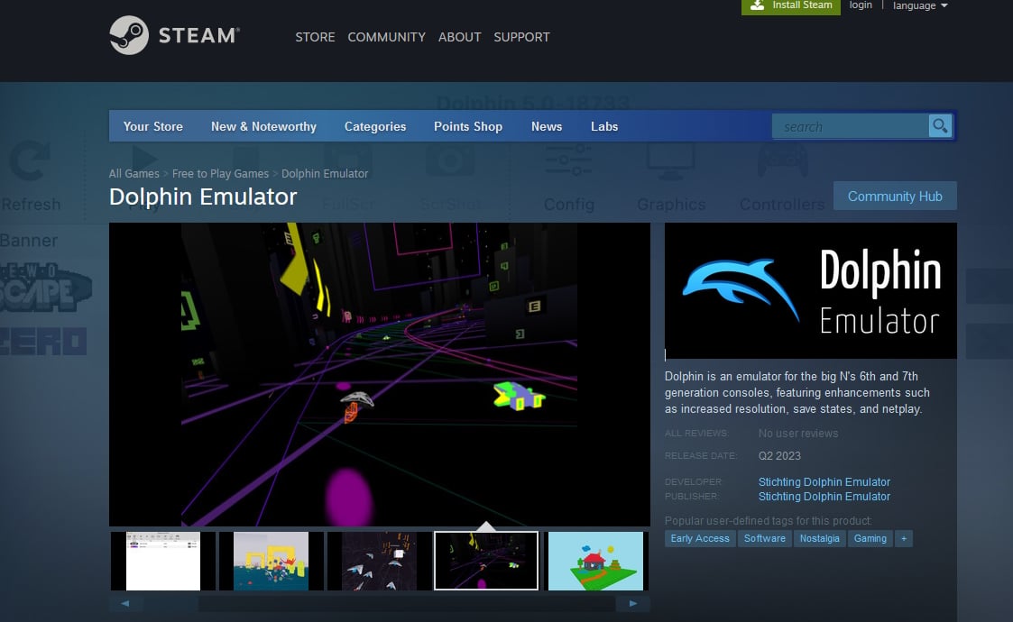 Dolphin Emulator Removed from Steam
